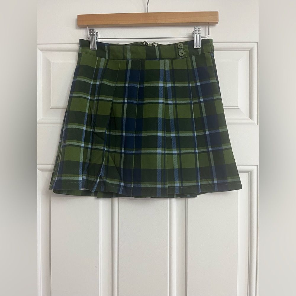 WEWOREWHAT Plaid Twill Tennis Mini Skirt NWT Size 2